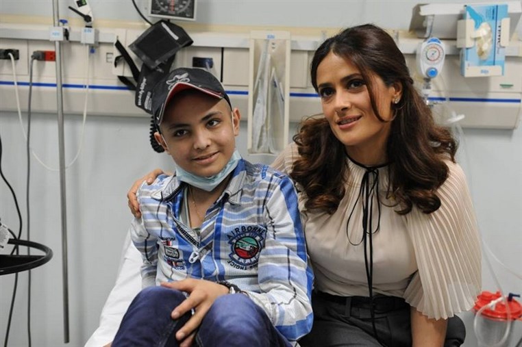 Salma Hayek Visits CCCL